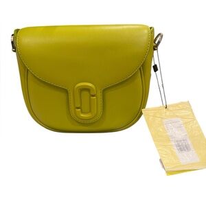 Marc Jacobs - The Covered J Saddle Bag - Citronelle Smooth Leather Crossbody NWT